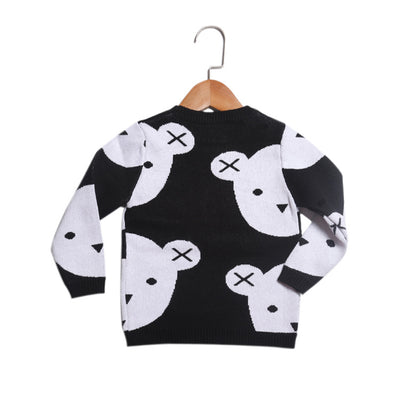 Suéter Tejido Oso Blanco y Negro para Bebés Niños y Niñas - Image 10
