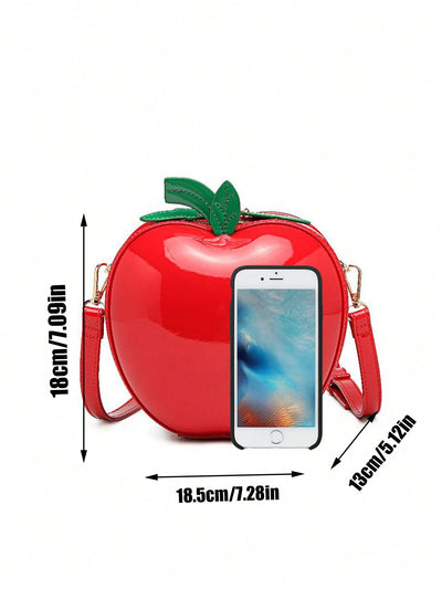 Bolsa Portátil con Diseño de Manzana para Teléfono y Maquillaje - Image 9