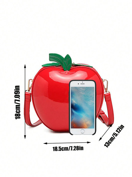 Bolsa Portátil con Diseño de Manzana para Teléfono y Maquillaje - Image 9