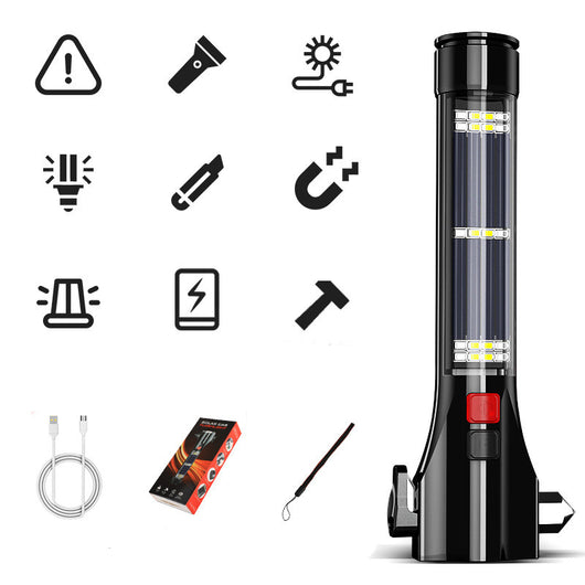 Linterna LED Multiusos de Alto Brillo con Cono de Seguridad para Auto - Image 5