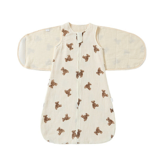 Saco de Dormir Bebé Algodón Gasa 4 Capas con Faja Antisobresaltos - Image 3