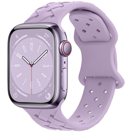 Correa Apple Watch Bambú Cuadros y Encaje Silicona Deportiva - Image 12