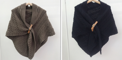 Poncho Triangular de Cuero Hueco Estilo Coreano - Abrigo Elegante de Color Liso - Image 11