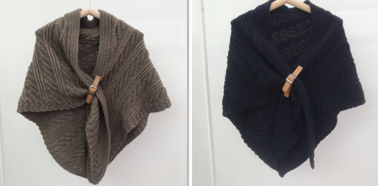 Poncho Triangular de Cuero Hueco Estilo Coreano - Abrigo Elegante de Color Liso - Image 11