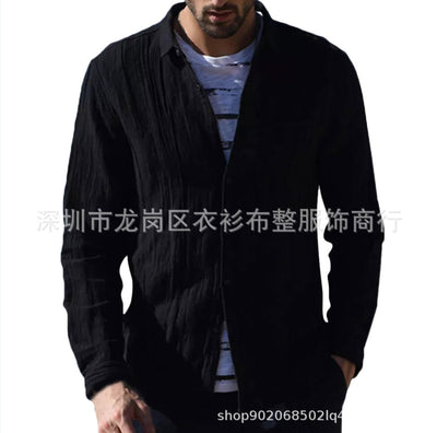 Cardigan de Algodón Manga Larga para Hombre - Image 11