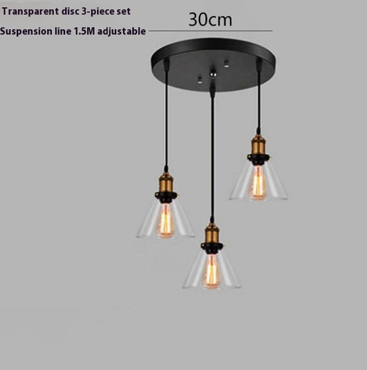 Lámpara Colgante Nórdica de Cristal Transparente para Restaurante - Image 25