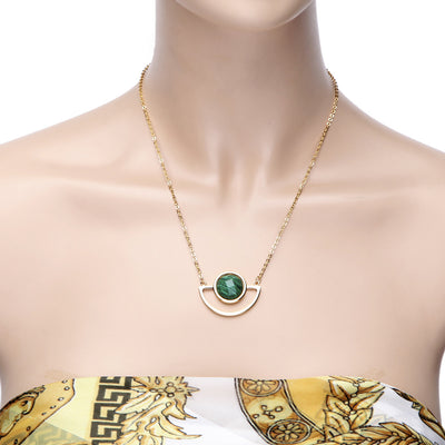 Collar de Acero Inoxidable con Colgante Sol Estrella en Turquesa - Image 5