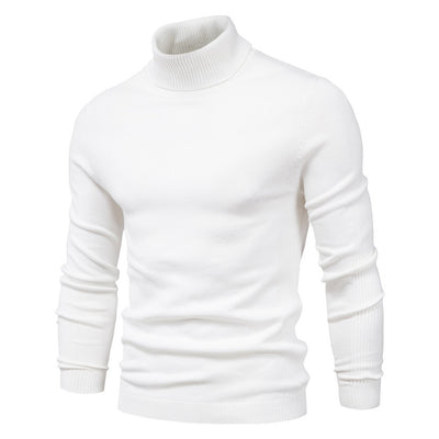 Suéter Cuello Alto Slim Fit Básico para Hombre - Abrigo Casual Invierno - Image 3