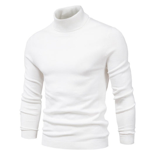 Suéter Cuello Alto Slim Fit Básico para Hombre - Abrigo Casual Invierno - Image 3
