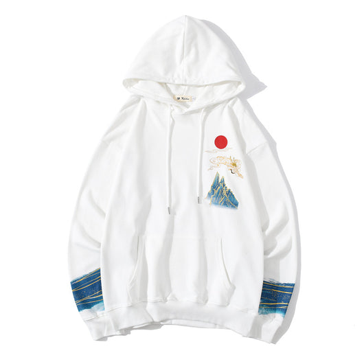 Sudadera con Capucha Oversized National Tide - Bordado Unisex Estilo Urbano - Image 3