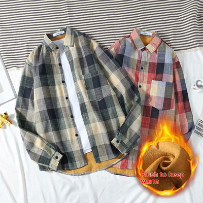 Camisa de Cuadros Térmica para Hombre con Forro de Polar - Image 33