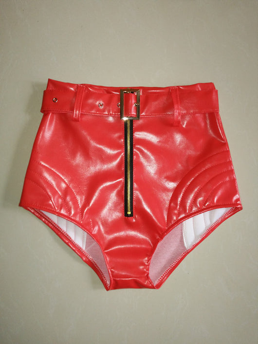 Shorts Talle Alto Fluorescente Ajustados para Mujer - Image 13