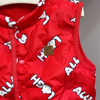Chaleco Acolchado Infantil con Letras Estampadas - Image 15