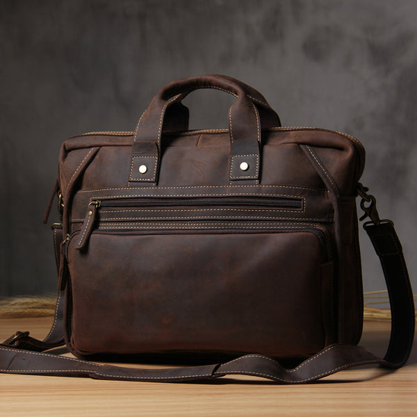 Maletín Crossbody Vintage para Computadora - Estilo Profesional - Image 7