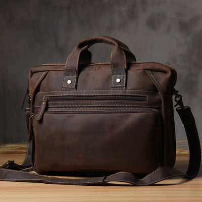Maletín Crossbody Vintage para Computadora - Estilo Profesional - Image 7
