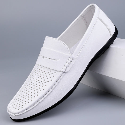 Mocasines Hombre Cuero Microfiber con Diseño Calado - Image 7