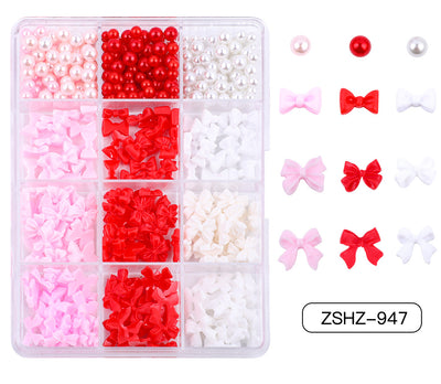 Set de Adornos Navideños de Resina con Lazos y Moños Mixtos - Image 35