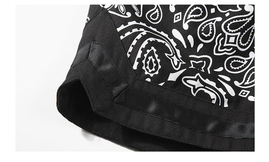 Shorts Hip-hop Militar con Empalmes y Corte Bajo para Hombre - Image 12