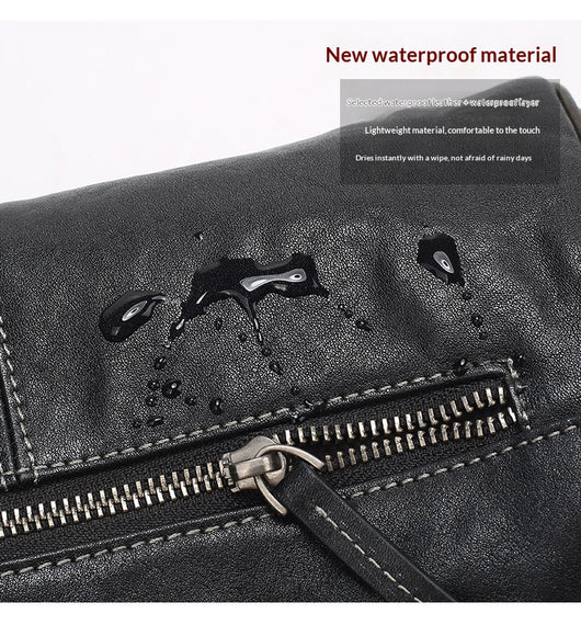 Bolsa Crossbody de Cuero Curtido al Vegetal para Hombre - Estilo Vintage - Image 10