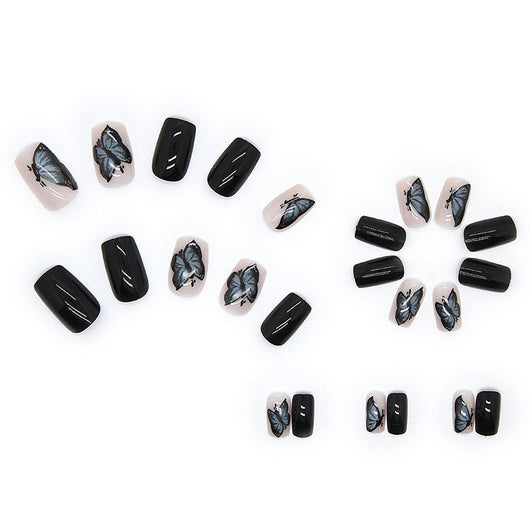 Calcomanías de Uñas Mariposa Negra Misteriosa - Image 9