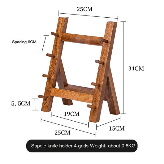 Soporte para Cuchillos de Madera Sapele - Organizador de Cocina Premium - Image 9