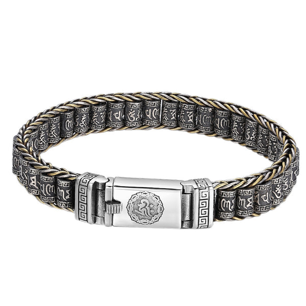 Pulsera de Plata Tailandesa con Cuentas Ajustables - Estilo Unisex Trendy