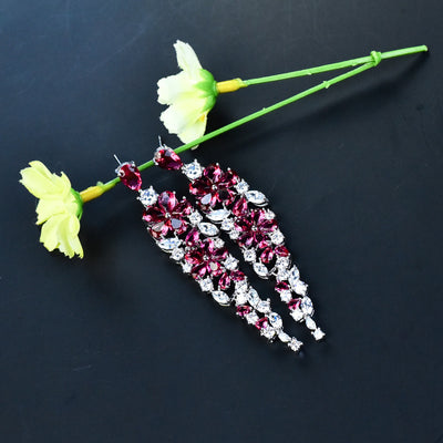Aretes Largos de Flores con Borlas Elegantes - Image 8