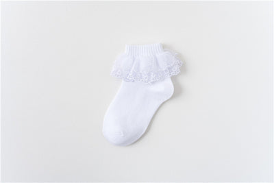 Calcetines de Tubo Medio Invierno con Encaje Satinado para Danza - Image 22