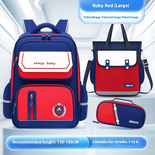 Mochila Escolar Ergonómica con Protección de Columna y Tela Impermeable - Image 48