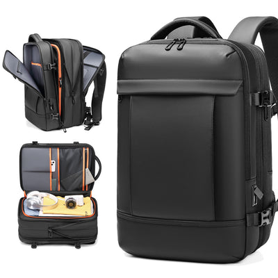 Mochila de Viaje Expandible Impermeable con Gran Capacidad para Hombre - Image 10