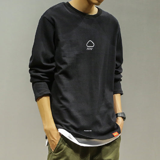 Suéter Estampado Hombre Estilo Coreano Moderno