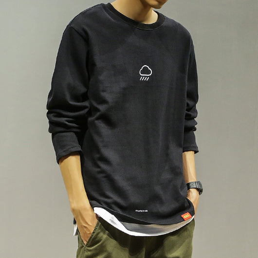 Suéter Estampado Hombre Estilo Coreano Moderno