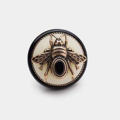 Anillo Vintage de Ágata Natural con Abeja para Hombre y Mujer - Image 10