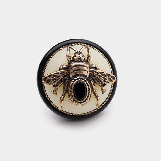 Anillo Vintage de Ágata Natural con Abeja para Hombre y Mujer - Image 10