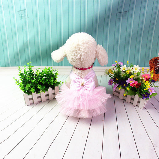 Falda Pastel Rayada Apta para Mascotas - Image 13