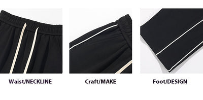 Pantalones de Buzo Hong Kong Cintura Blanca con Cinta - Image 9