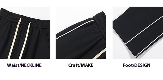 Pantalones de Buzo Hong Kong Cintura Blanca con Cinta - Image 9