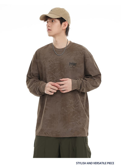 Playera Oversized Manga Larga Tie-Dye Retro Estilo Vintage - Image 29