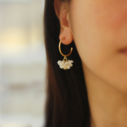 Conjunto de Joyería en Porcelana Hueso con Diseño Artístico Osmanthus - Image 20