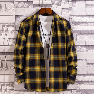 Camisa Casual de Cuadros para Hombre Manga Larga - Image 7