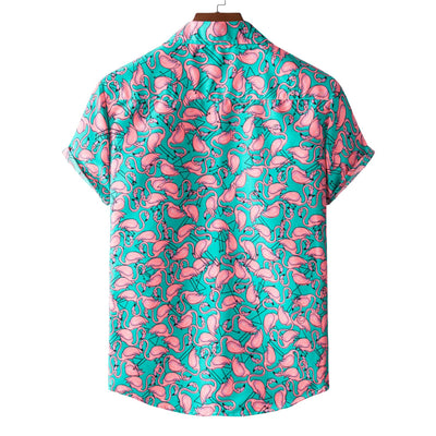 Camisa de Manga Corta Estampada para Hombre - Image 17