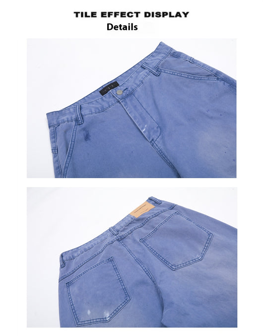 Pantalones Cargo Rectos Anchos para Mujer - Estilo Retro Casual - Image 10