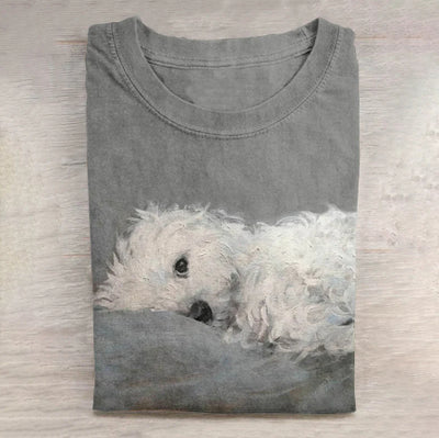 Camiseta Casual para Hombre con Estampado de Perro - Image 8
