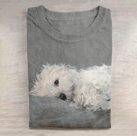 Camiseta Casual para Hombre con Estampado de Perro - Image 8