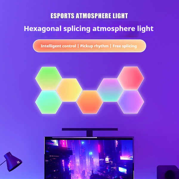 Panel de Luz LED Quantum Esports para Pared - Atmósfera Gaming Profesional