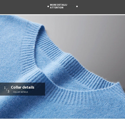 Suéter Interior Básico Cuello Redondo para Hombre Adulto Mayor - Image 33