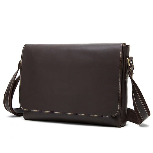 Bolsa Bandolera de Cuero Genuino para Hombre - Estilo Casual Messenger - Image 21