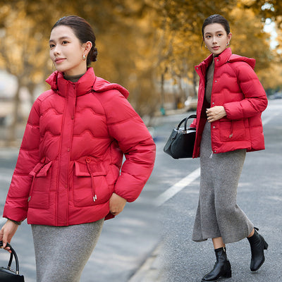 Abrigo de Algodón Acolchado con Capucha para Mujer Adulta - Image 10