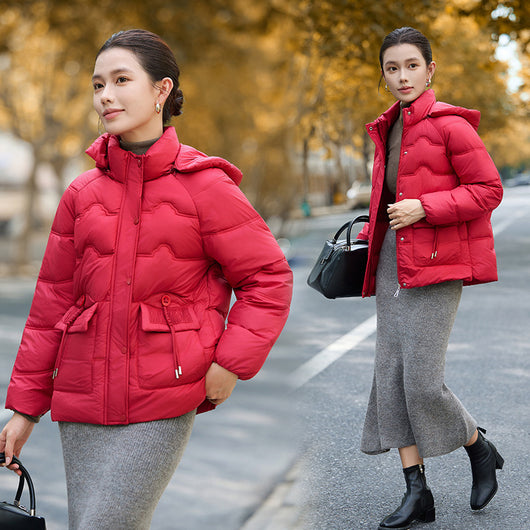 Abrigo de Algodón Acolchado con Capucha para Mujer Adulta - Image 10