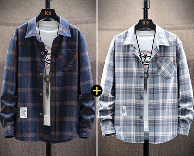 Camisa Casual Hombre Estilo Coreano Moderna con Volantes - Image 7